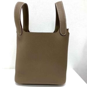 エルメス ピコタンロックPM エトゥープ トリヨンクレマンス ゴールド金具 K刻印