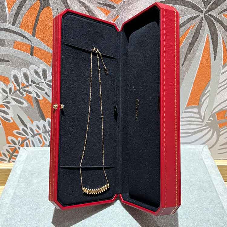 カルティエ クラッシュ ドゥ カルティエ ネックレス SM K18ピンクゴールド 中古A