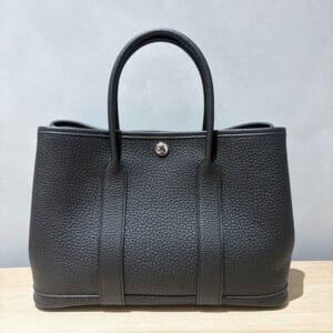 エルメス ガーデンパーティTPM 黒 ネゴンダ シルバー金具 W刻印