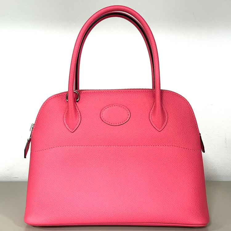 エルメス ボリード27 ローズアザレ ヴォー・エプソン シルバー金具 Y刻印