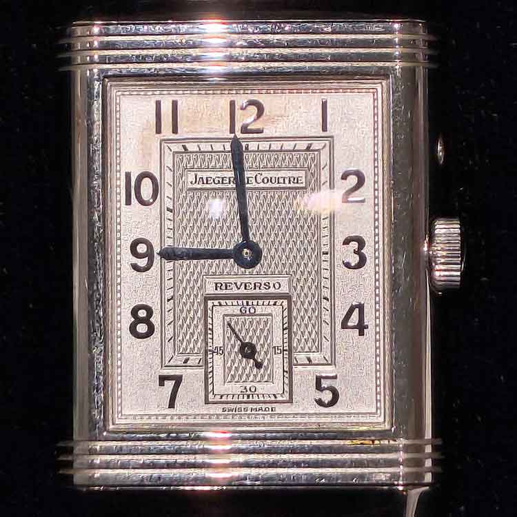 ジャガー・ルクルト レベルソ デュオ 42mm シルバー SS/レザー 270.840.544