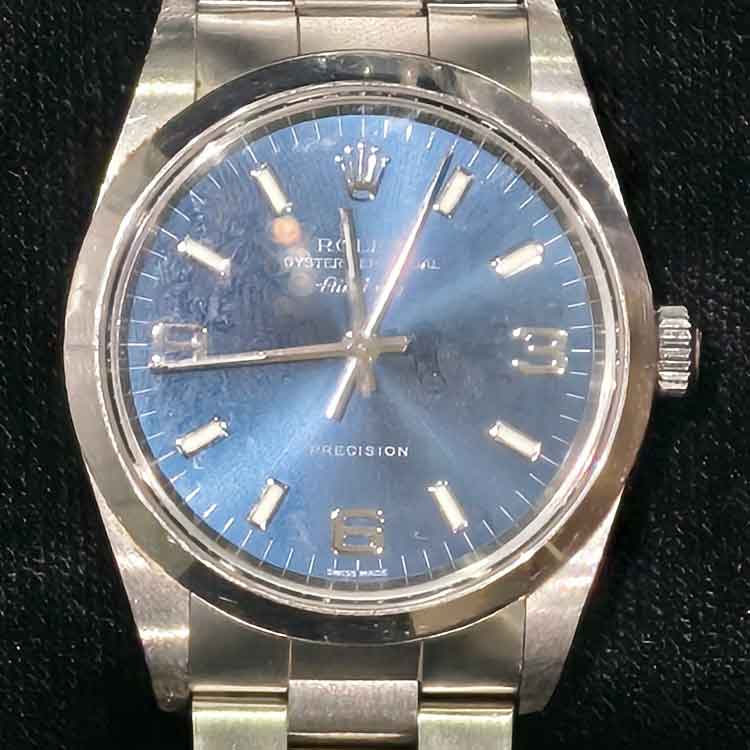 ロレックス エアキング 34mm ブルー SS 14000M