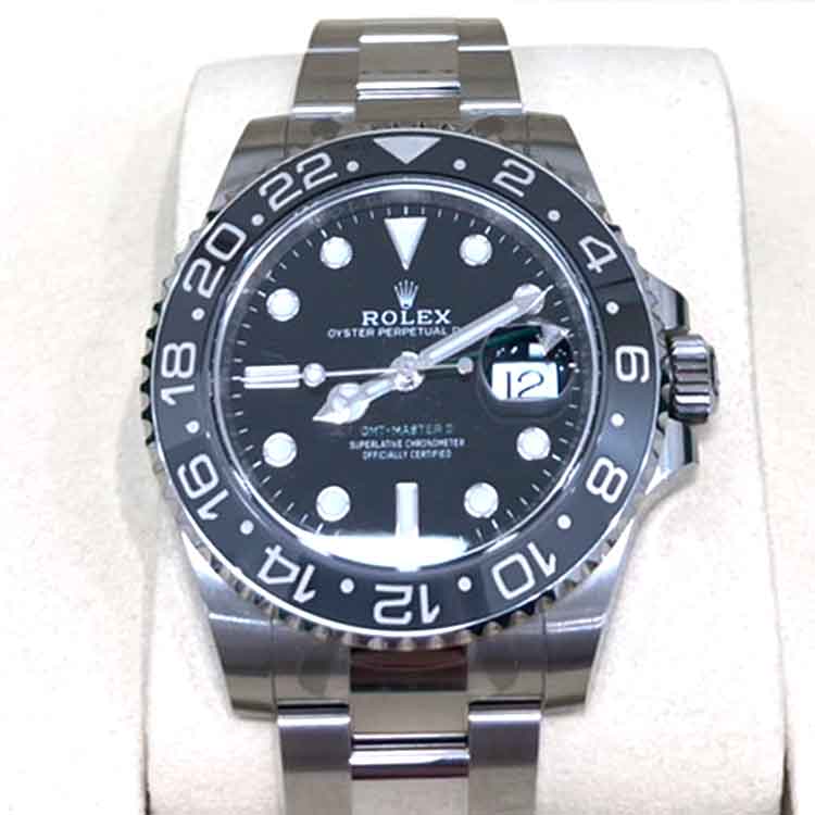 ロレックス GMTマスター2 ブラック SS オイスター 126710GRNR ランダム