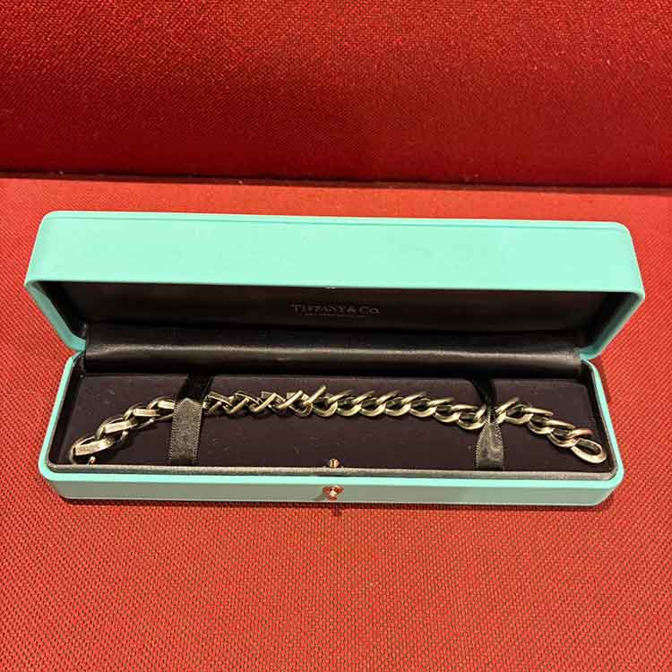 ティファニー フォージ ミディアム リンク ブレスレット シルバー925