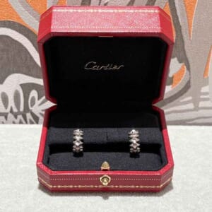 カルティエ クラッシュ ドゥ カルティエ イヤリング K18ホワイトゴールド