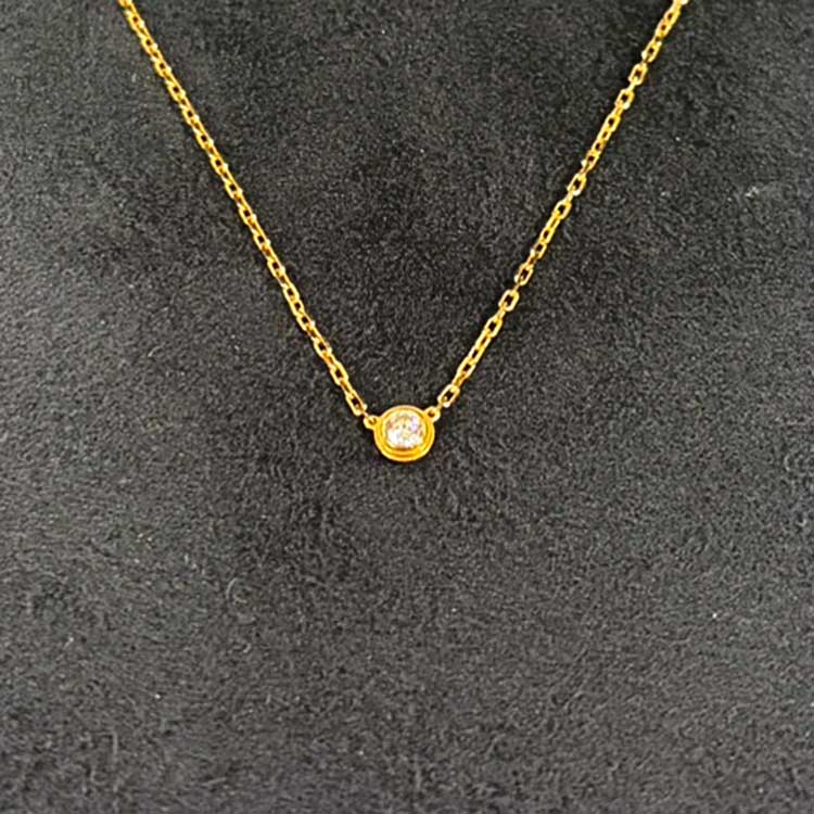 カルティエ ダムール ネックレス SM K18イエローゴールド B7215800