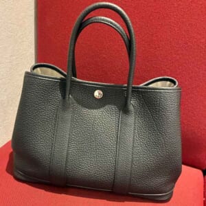 エルメス ガーデンパーティTPM 黒 ネゴンダ シルバー金具 W刻印