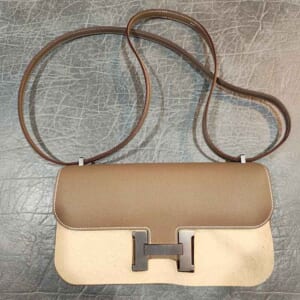 エルメス コンスタンスエラン エトゥープ エプソン シルバー金具 W刻印