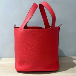 エルメス ピコタンロックMM ルージュクー トリヨンクレマンス シルバー金具 K刻印