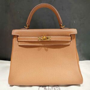エルメス ケリー25 ゴールド トゴ ゴールド金具 D刻印