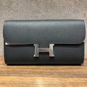 エルメス コンスタンスロング トゥーゴー 黒 エプソン シルバー金具 K刻印