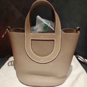 エルメス イン・ザ・ループ18 エトゥープ トリヨンクレマンス/スイフト ゴールド金具 U刻印