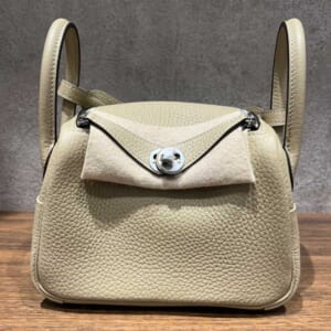 エルメス ボリードミニミニ ローズパール コットン シルバー金具 100周年限定モデル