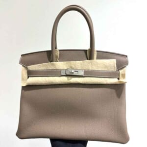 エルメス バーキン30 エトゥープ トゴ シルバー金具 W刻印