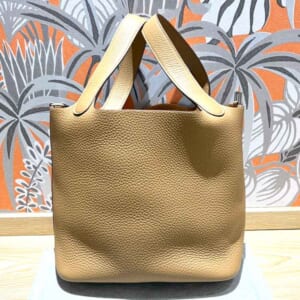 エルメス ピコタンロックMM ビスキュイ トリヨンクレマンス シルバー金具 K刻印　新品