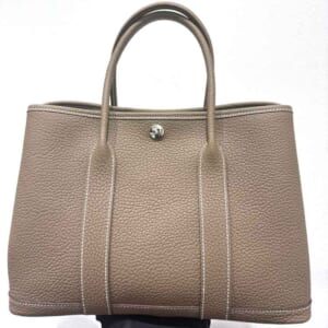 エルメス ガーデンパーティTPM エトゥープ ネゴンダ シルバー金具 K刻印