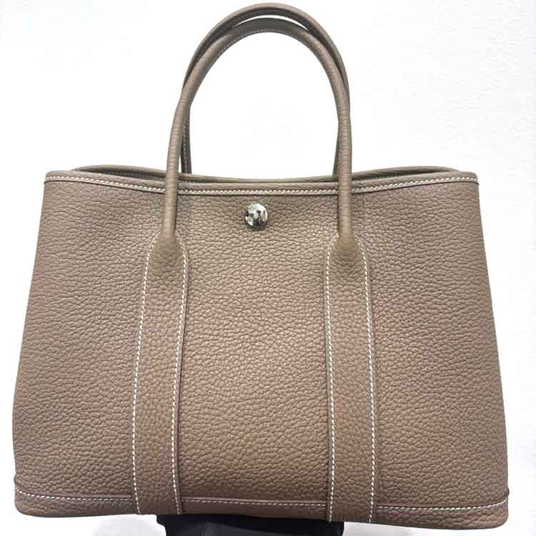 エルメス ガーデンパーティTPM エトゥープ ネゴンダ シルバー金具 K刻印