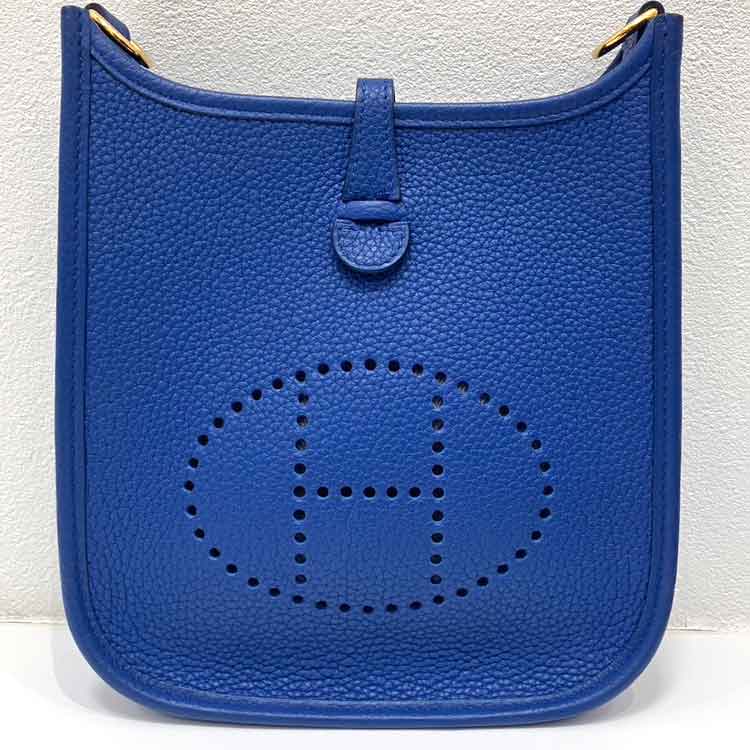 エルメス エブリンTPM アマゾン ブルーロワイヤル トリヨンクレマンス ゴールド金具 U刻印