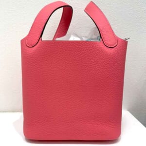 エルメス ピコタンロックPM ローズアザレ トリヨンクレマンス シルバー金具 K刻印