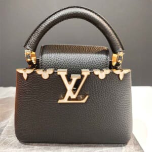 ルイ・ヴィトン カプシーヌMINI ノワール トリヨンレザー ゴールド金具/マザー・オブ・パール風