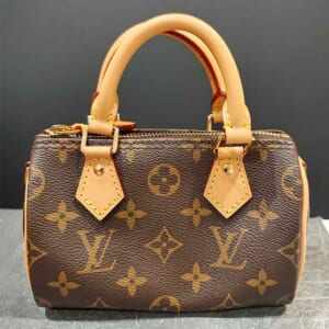 ルイ・ヴィトン モノグラム ナノ・スピーディ ゴールド金具 M81085