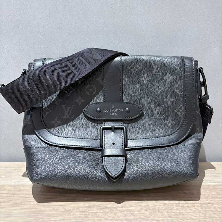 ルイ・ヴィトン モノグラム・エクリプス ソミュール・メッセンジャー ノワール ブラック金具 M45911