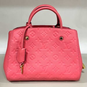 ルイ・ヴィトン モノグラム・アンプラント モンテーニュBB ブロッサムピンク ゴールド金具 M42295