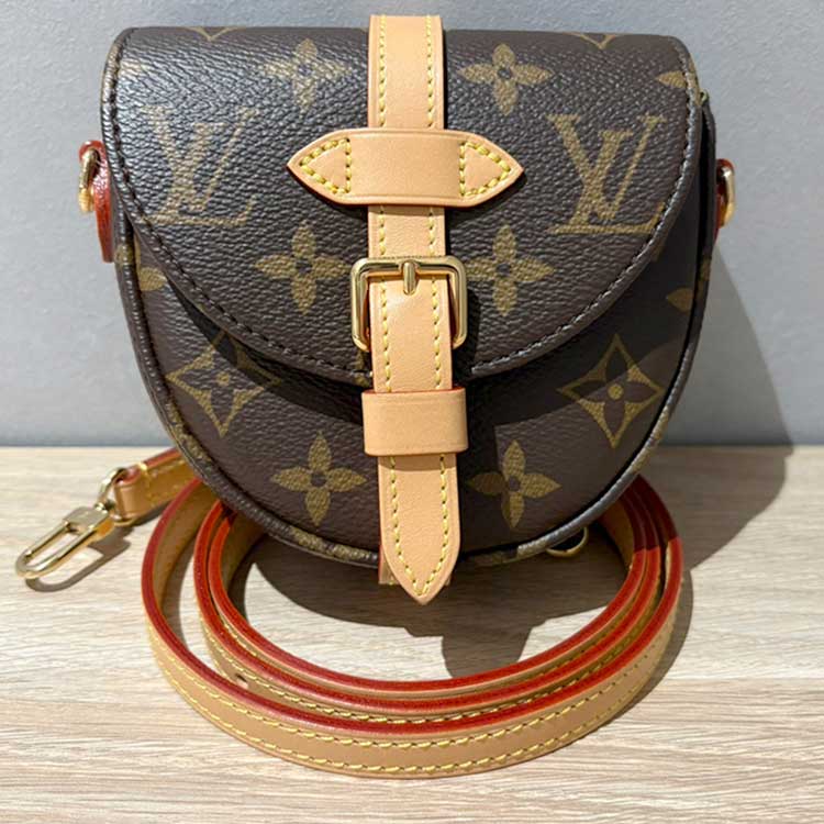 ルイ・ヴィトン モノグラム ミクロ・シャンティイ レッド ゴールド金具 M46643