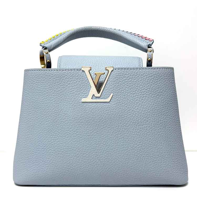ルイ・ヴィトン カプシーヌBB ライトブルー トリヨンレザー シルバー金具