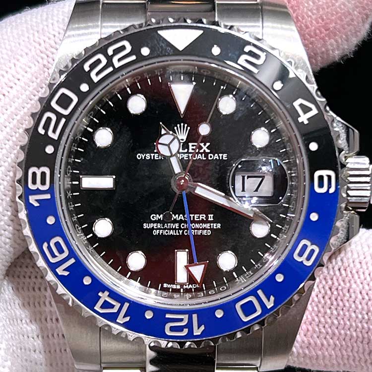 ロレックス GMTマスター2 40mm ブラック文字盤 SS 116710BLNR