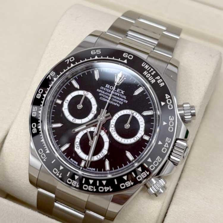 ロレックス コスモグラフ デイトナ 40mｍ ブラック SS オイスター 126500LN