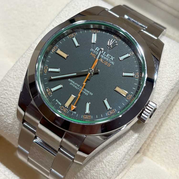ロレックス ミルガウス 40ｍｍ ブラック SS オイスター 116400GV