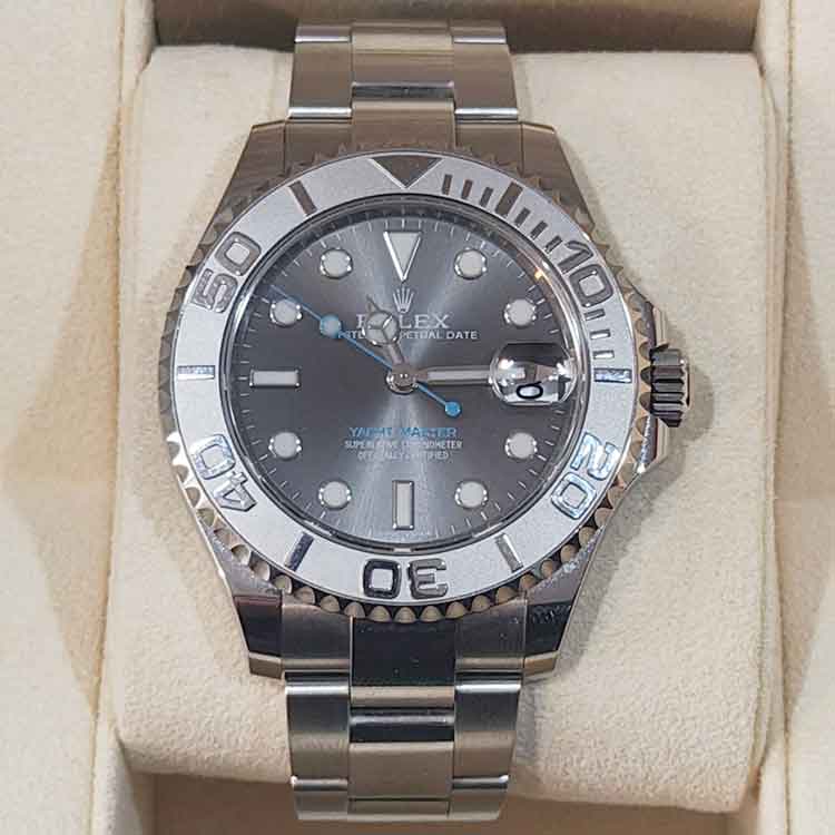 ロレックス ヨットマスター ダークロジウム 37mm SS/PT950プラチナ オイスター