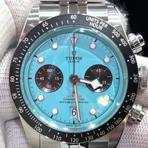 チューダー ブラックベイ クロノグラフ 41mm フラミンゴブルー文字盤 SS 79360N