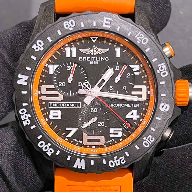 ブライトリング エンデュランス プロ 44mm ブラック文字盤 SS/ラバーストラップ X82310