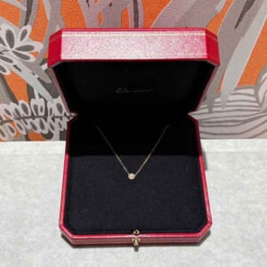 カルティエ ダムール ネックレス ラージモデル K18ピンクゴールド ダイヤモンド 0.18ct