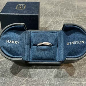 ハリー・ウィンストン トリスト・ワンロウ・バンドリング Pt950プラチナ ダイヤモンド29P 0.12ct WBDPRD1RTST