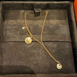 エルメス エクスリブリスTPM ネックレス K18ピンクゴールド