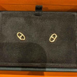 エルメス ファランドールTPM ピアス K18ピンクゴールド