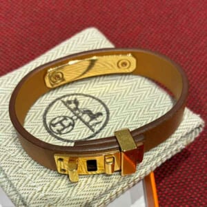 エルメス アス・ドゥ・クール ブレスレット T2 ゴールド スイフト ゴールド金具 Z刻印