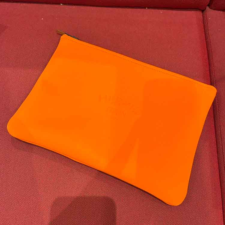 エルメス ネオバンMM オレンジ ポリアミド/エラスタン