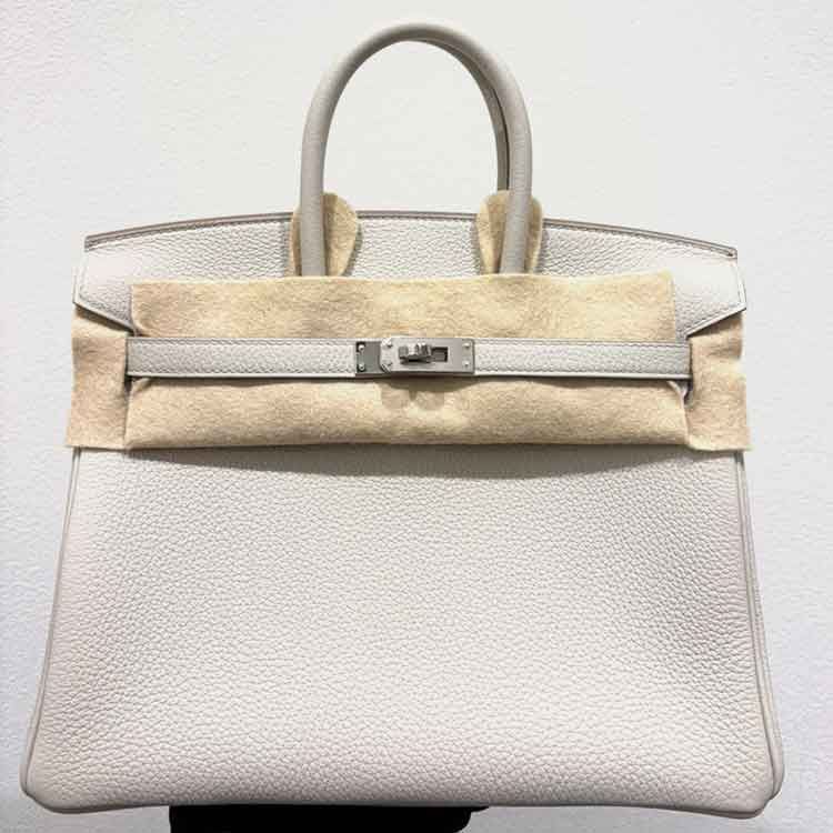 エルメス バーキン25 ベトン トゴ シルバー金具 K刻印