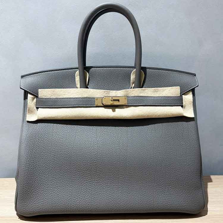 エルメス バーキン35 グリメイヤー トゴ シャンパンゴールド金具 K刻印