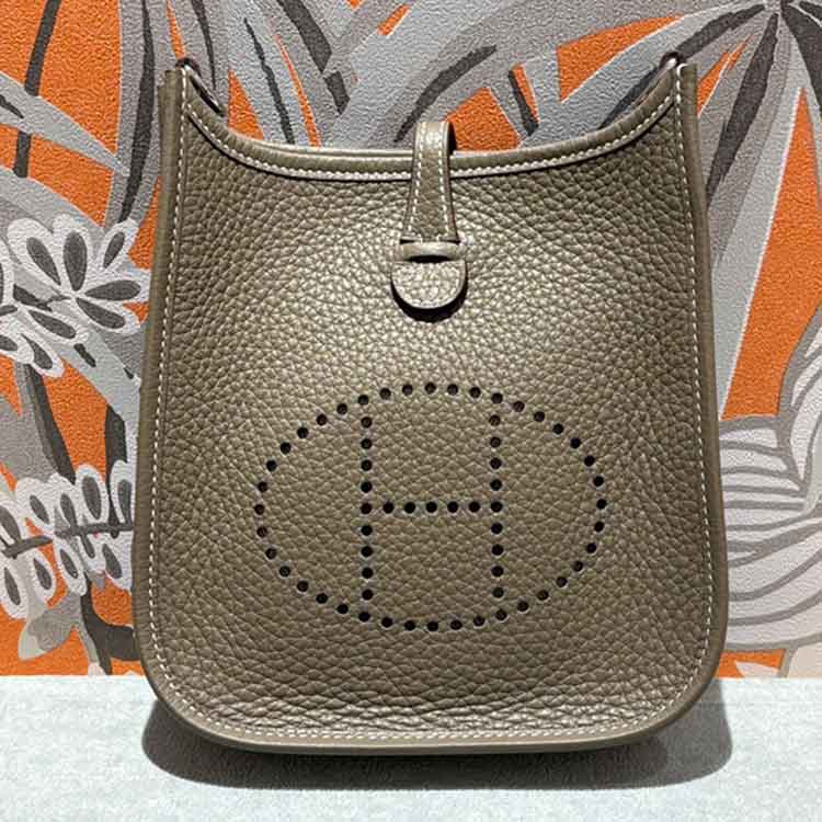 エルメス エブリンTPM ロング エトゥープ トリヨンクレマンス シルバー金具 K刻印