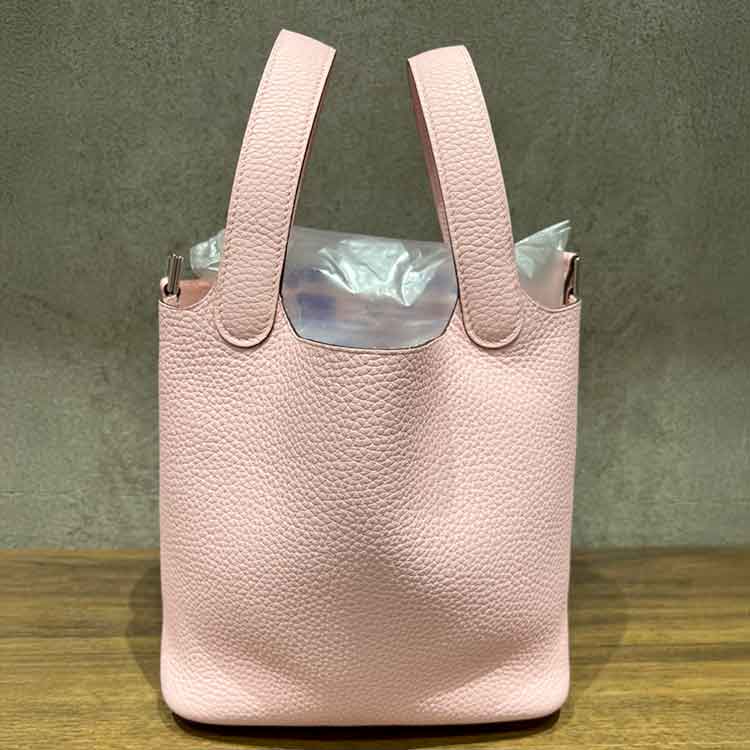 エルメス ピコタンロックPM ローズサクラ トリヨンクレマンス シルバー金具 K刻印