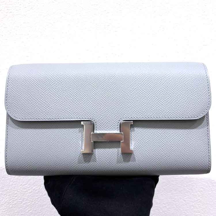 エルメス コンスタンスロング トゥーゴー ブルーグラシエ エプソン シルバー金具 K刻印