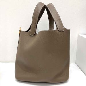 エルメス ピコタンロックPM エトゥープ トリヨンクレマンス ゴールド金具 W刻印