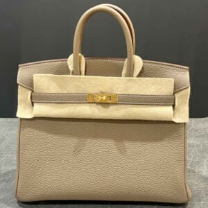 エルメス バーキン30 エトゥープ トゴ ゴールド金具 K刻印