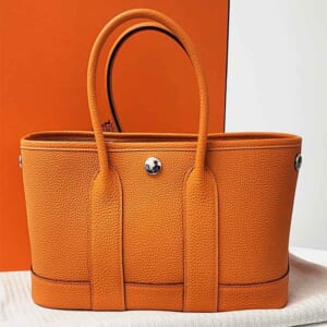 エルメス ネオ・ガーデン23 オレンジ ネゴンダ シルバー金具 K刻印