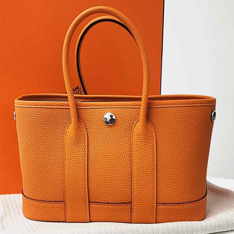 エルメス ネオ・ガーデン23 オレンジ ネゴンダ シルバー金具 K刻印